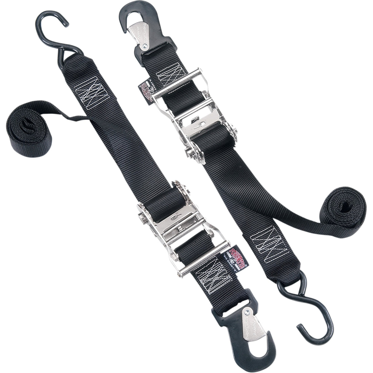 POWERTYE MFG. DS-110213 32572 Big Daddy Tie-Downs Big Daddy Tie-Down - 2" - Snap-hook/S-hook End Combination - Black