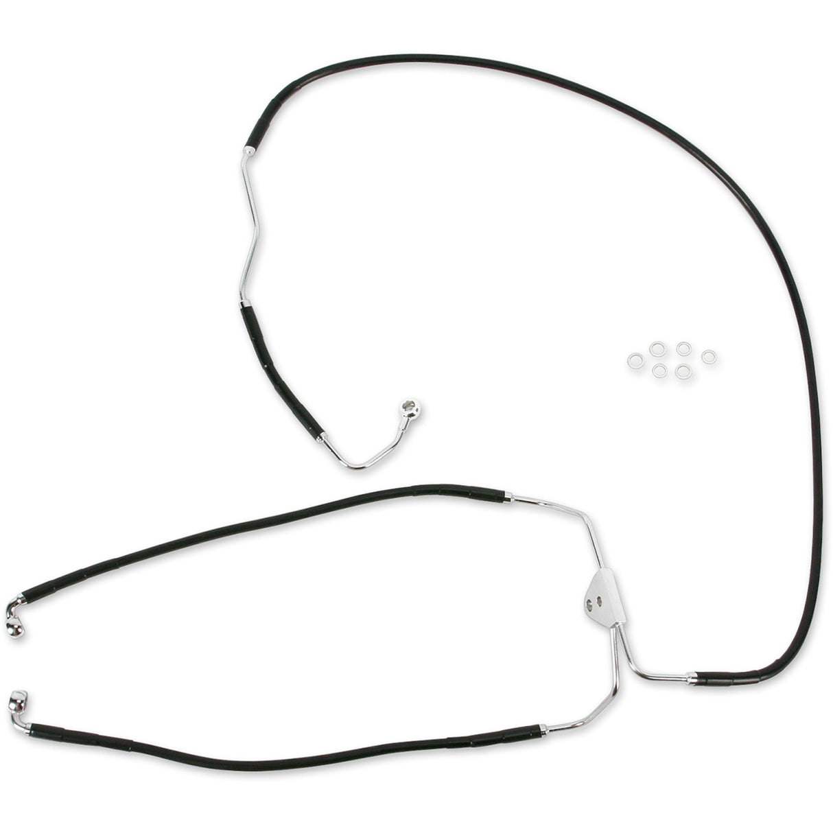 DRAG SPECIALTIES Stainless Steel Brake Line Kit Front - (Lower/Mid)