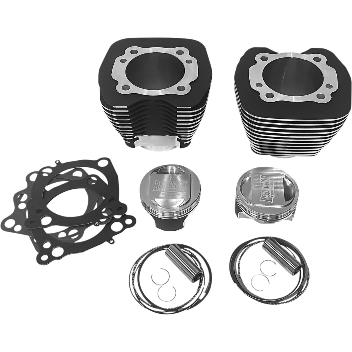 REVOLUTION PERFORMANCE, LLC 0931-1027 RP201-103W Cylinder Kit 98" - black with highlighted fins