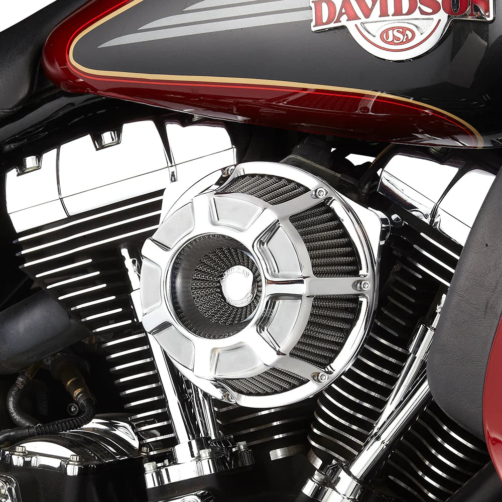 Arlen Ness Inverted Series Air Cleaner Kit — Beveled Chrome - 18-918 For Harley Motorcycles 2017-2025