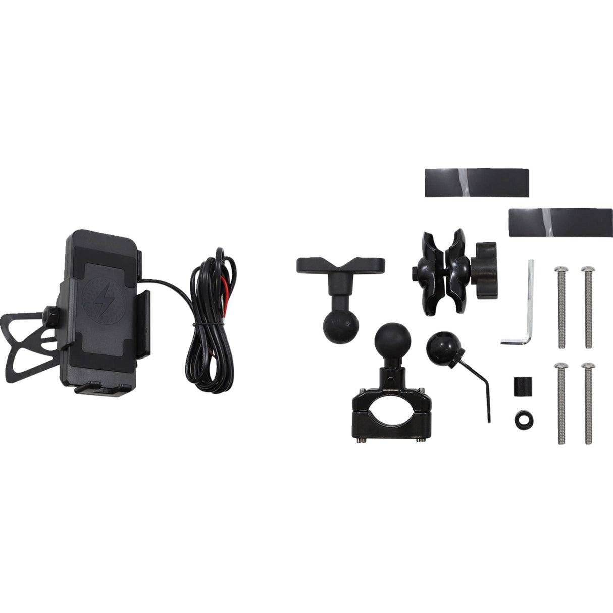 RIDEPOWER 0636-0197 RPPMMTLBKBW12 Phone Holder Ball Mount Ball Mount - Phone Holder - Wireless Charging