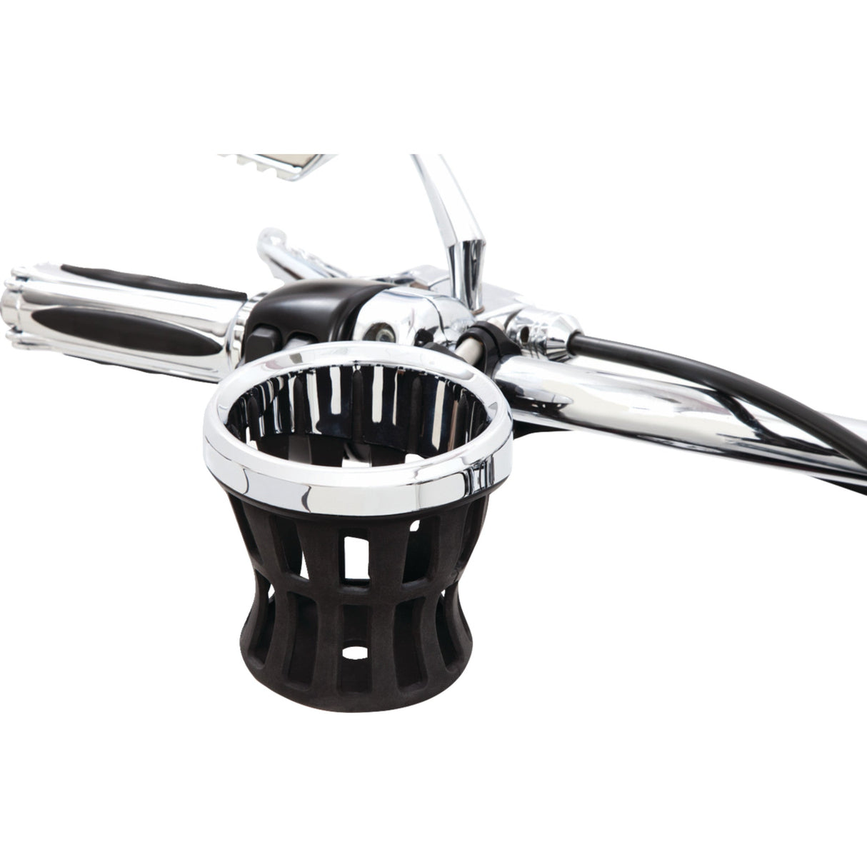 CIRO 0636-0584 55412 Gen 2 Drink Holder - Chrome - Chrome 7/8"/1" Handlebar Mount