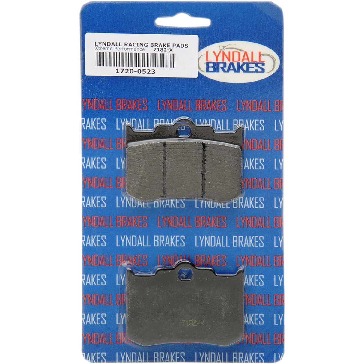 Lyndall Brakes Brake Pad - 7182X For American IronHorse Slammer / Outlaw / Legend 1998-2003 | Big Dog Mastiff 2004-2010 | Indian Spirit 2002-2003