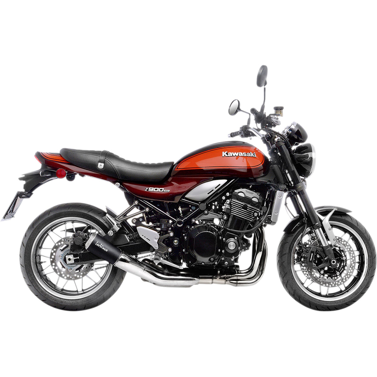 Leovince LV-10 Black Muffler - 15216B Kawasaki 900 2018-2024