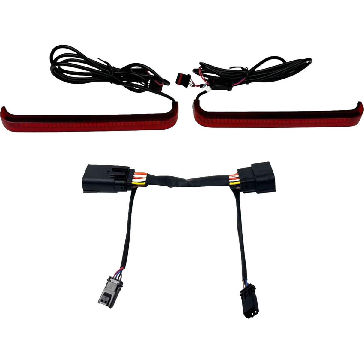 Custom Dynamics Low-Profile LED Saddlebag Lights Low-Profile Red - CD-LP-23-R For Harley Touring 2023-2026