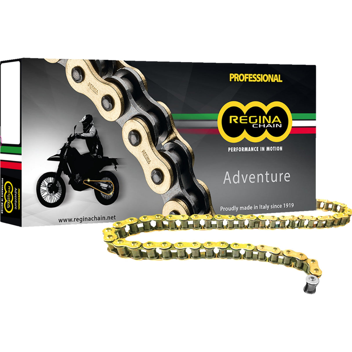 REGINA 1224-0168 137ZRE/011 525 ZRE Z-Ring Chain 525 ZRE - Drive Chain - Gold - 110 Links