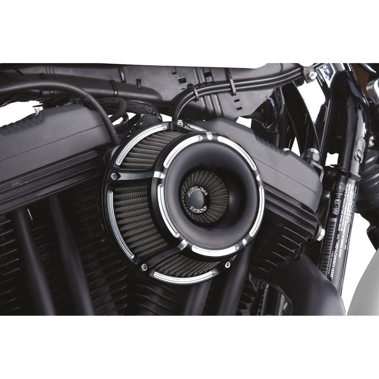 ARLEN NESS 1010-1205 18-923 Inverted Series Air Cleaner Kit — Slot Track - Black