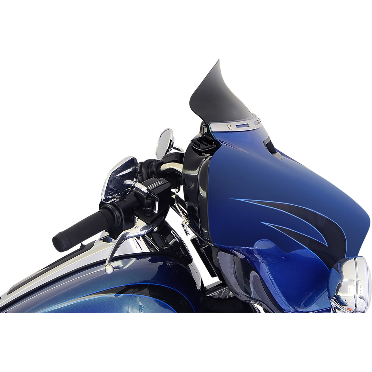 Klock Werks Flare® Windshield 5" Black - KWW-01-0319 For Harley Touring 2014-2025