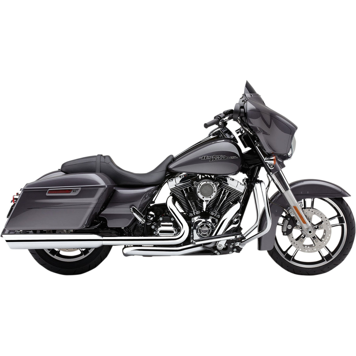 COBRA 1801-0841 6106 909 Twins Slip-On Mufflers - 909 4" Mufflers - Chrome - '95-'16 Bagger