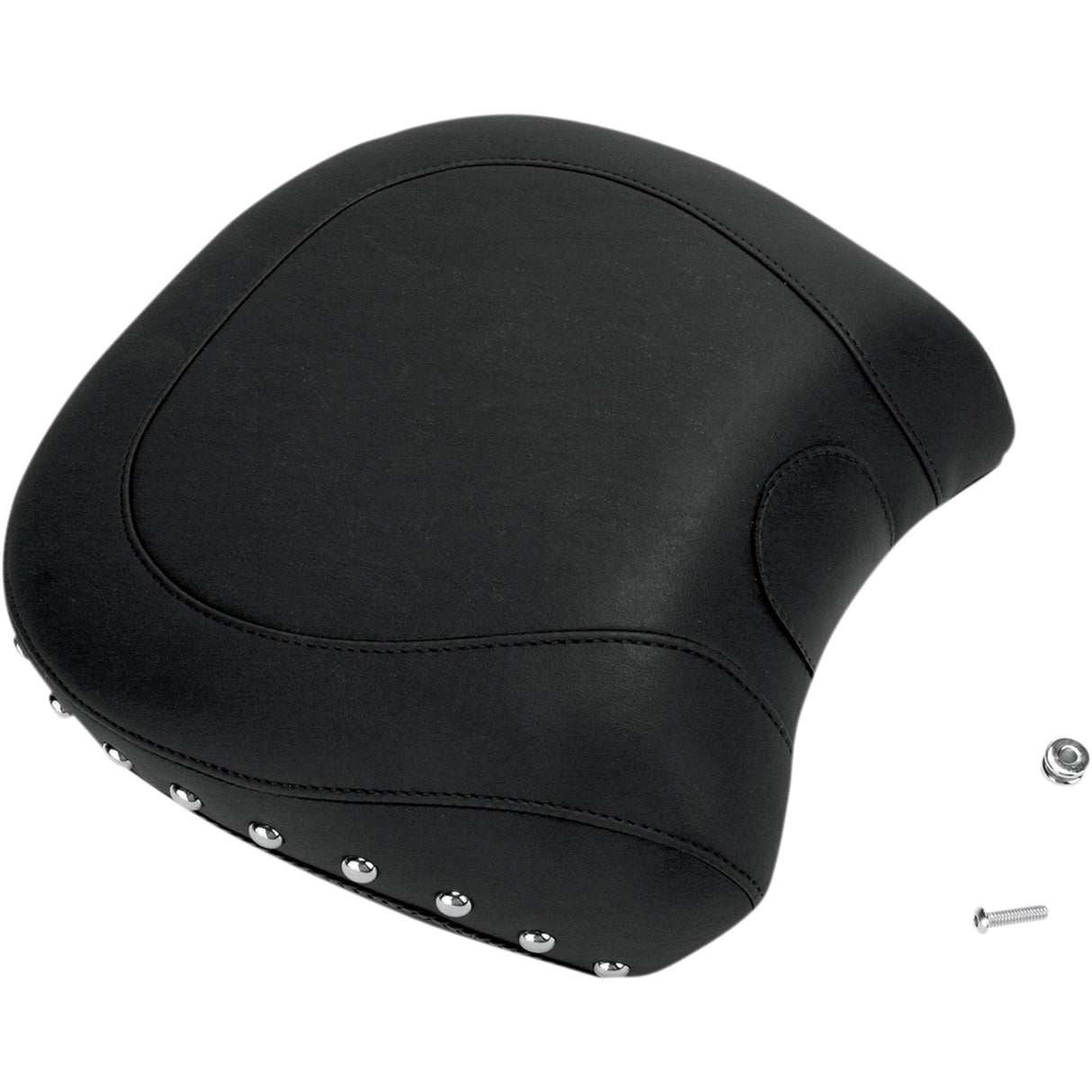 Mustang Wide Rear Seat Studded Black FL FX - 79533 For Harley Softail 2006-2017