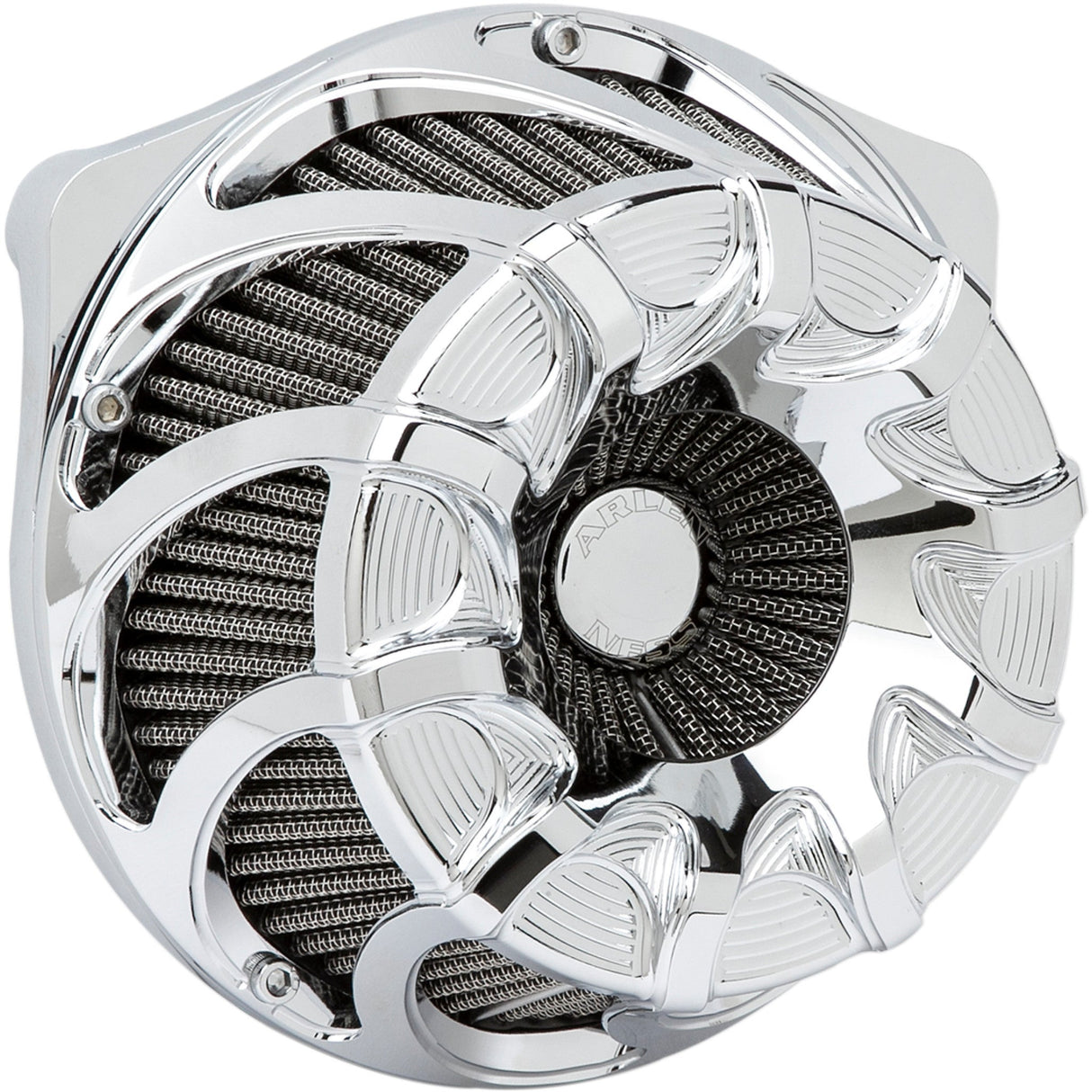 Arlen Ness Inverted Series Air Cleaner Kit — Drift Chrome - 18-980 For Harley Motorcycles 2008-2017