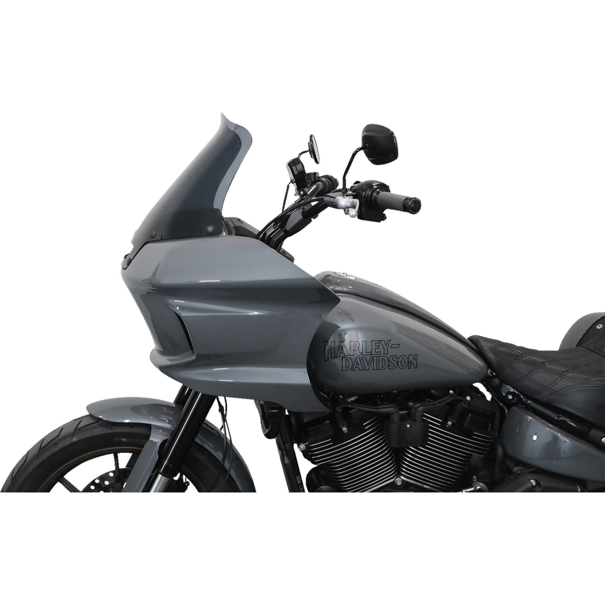 Klock Werks Flare® Windshield 10" Dark Smoke - KWW-02-0611 For Harley Softail Low Rider 2022-2026