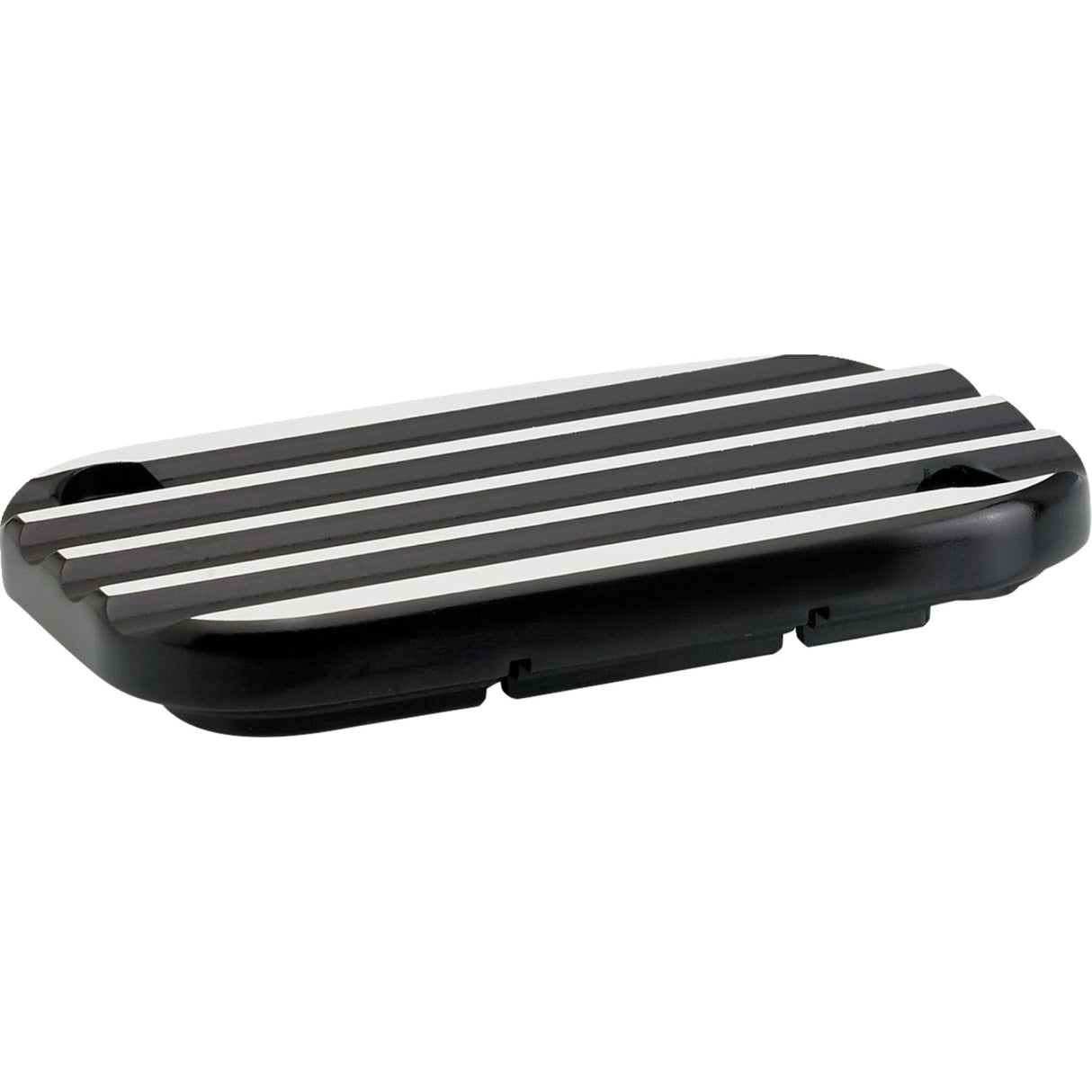 Joker Machine Hydraulic Clutch Master Cylinder Cover Finned Black Silver - 08-012B For Harley Touring 2017-2020