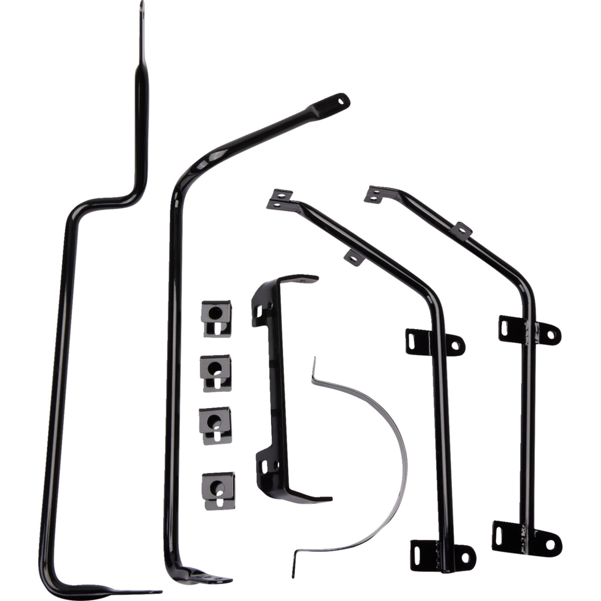 CYCLE VISIONS 3501-0626 CV7400B Saddlebag Mount for Dyna Models Bagger Tail - Black - FXD '06-'17