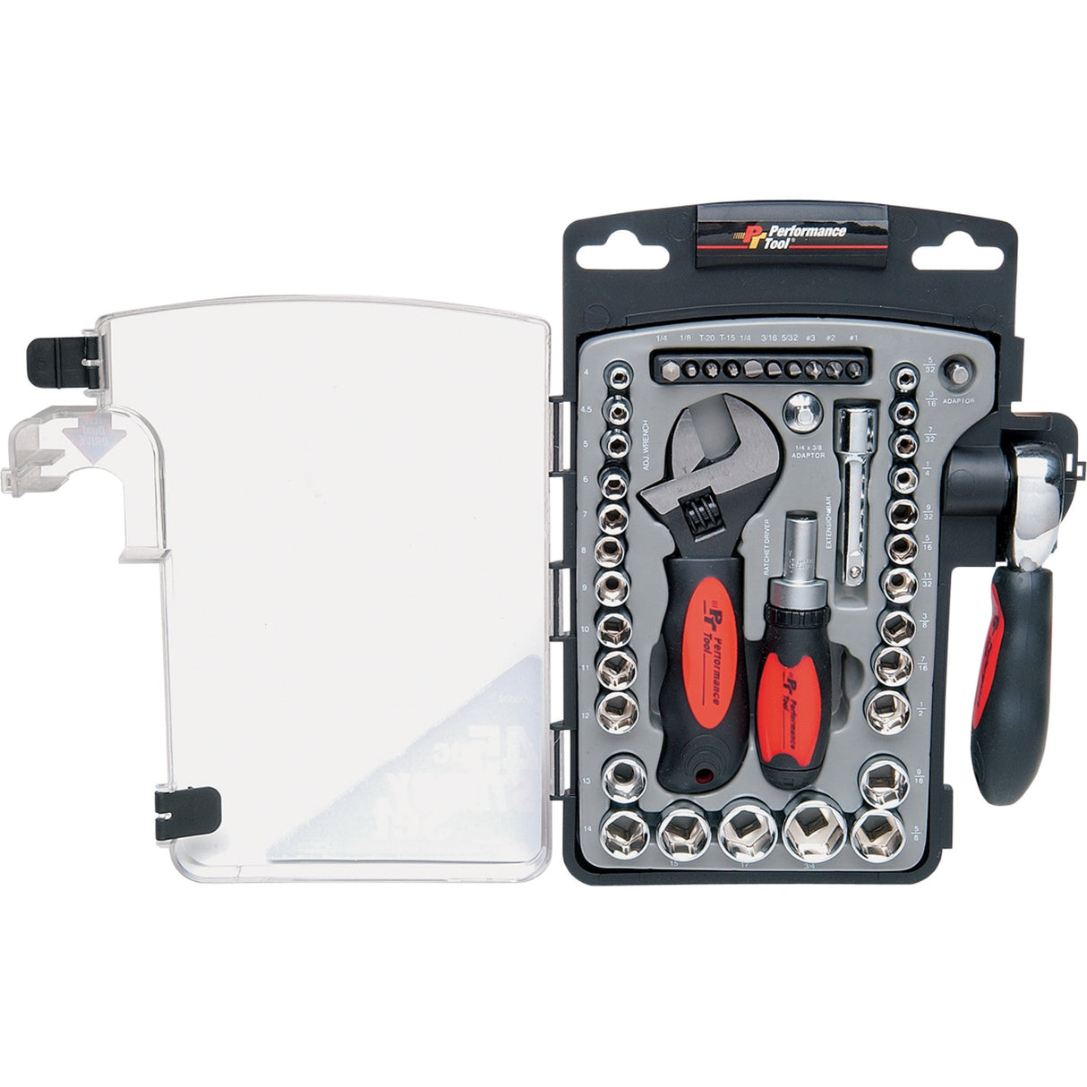 PERFORMANCE TOOL 3812-0009 W39000 Stubby Tool Set 45-piece