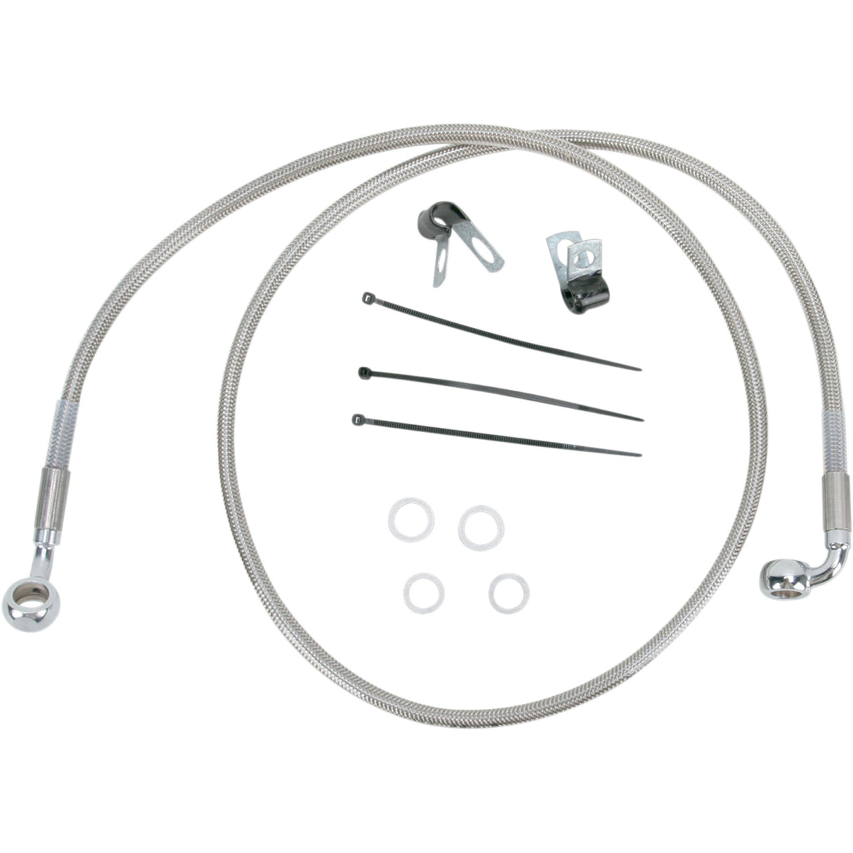 Drag Specialties Brake Line - 1741-2691 For Harley Dyna Low Rider 2001-2005