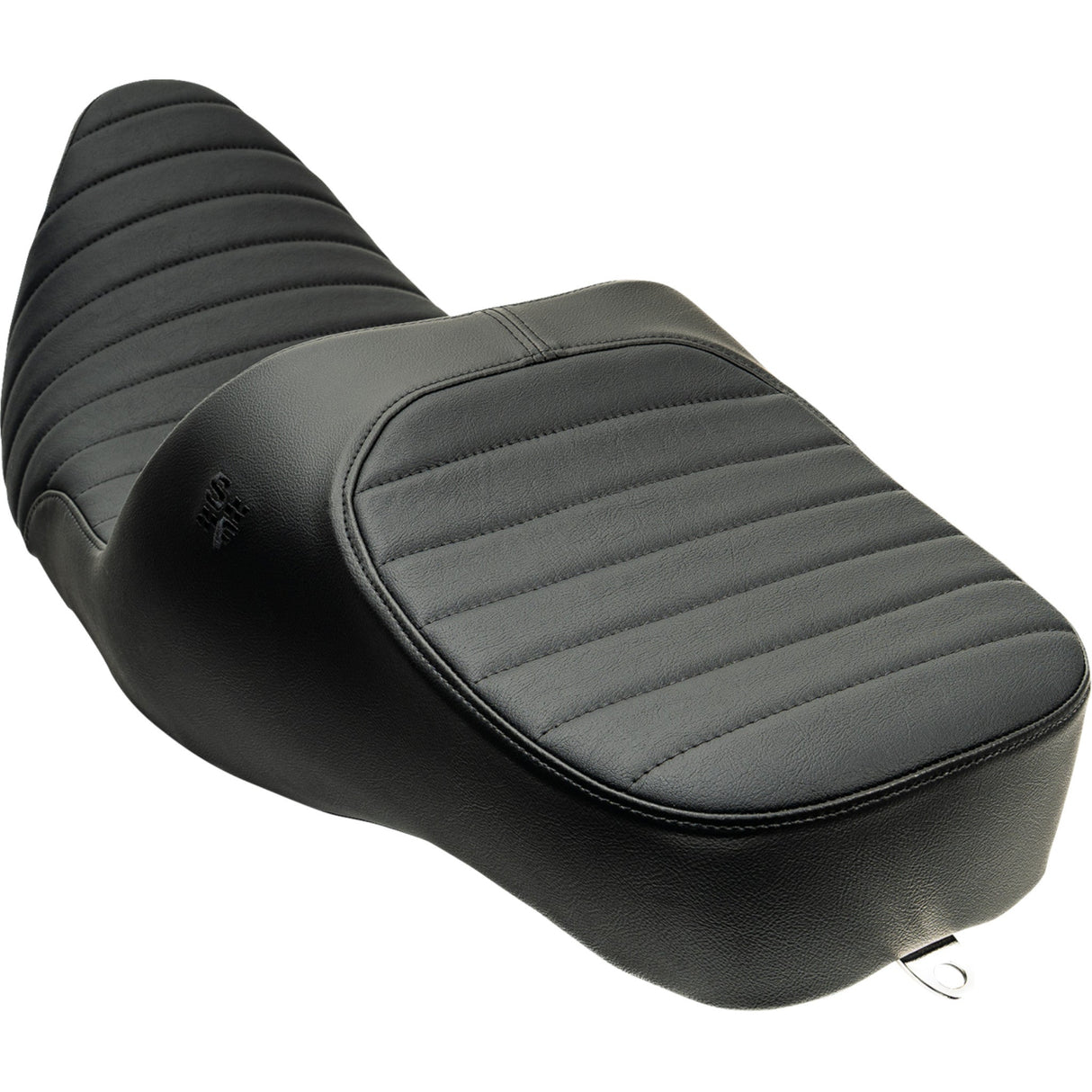 Slyfox Chariot Seat Black Classic Stitch Black Logo - 4723A For Harley Touring 2009-2025