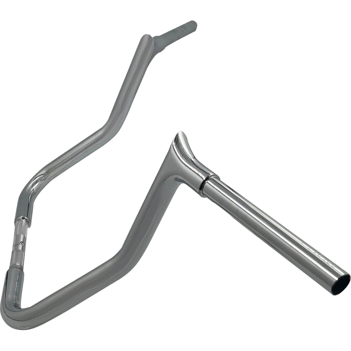 FAT Baggers INC. 1-1/4" EZ Install Pointed Top Handlebar Reduced Reach 13" Chrome - 905013 For Harley Touring 2008-2025