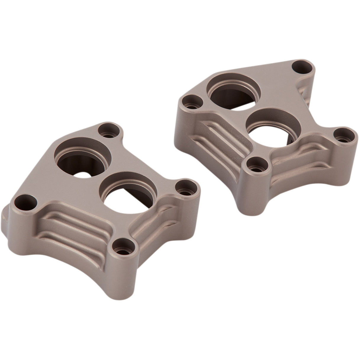 Arlen Ness 10 Gauge Lifter Block Covers Titanium - 12-575 For Harley Motorcycles 1999-2017