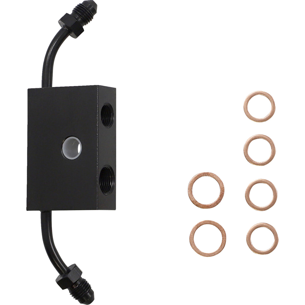 LA Choppers Standard Midnight Braided Handlebar Cable Brake Line Kit — Ape Hanger 15"-17" Ape Hangers - LA-8157KT-16M For Harley Softail 2018-2024