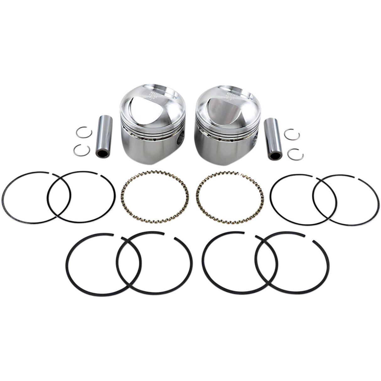 WISECO K1607 K1607 High-Performance Piston Kit Piston Kit - +0.020" - Big Twin