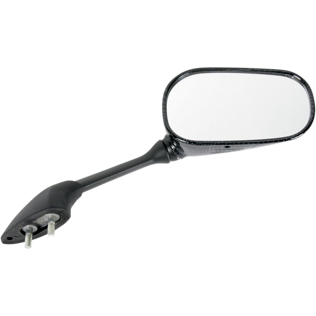 EMGO 0640-0513 20-37443 Carbon Fiber Mirror Mirror - Side View - Black/Carbon Fiber - Rectangle - Right - Yamaha