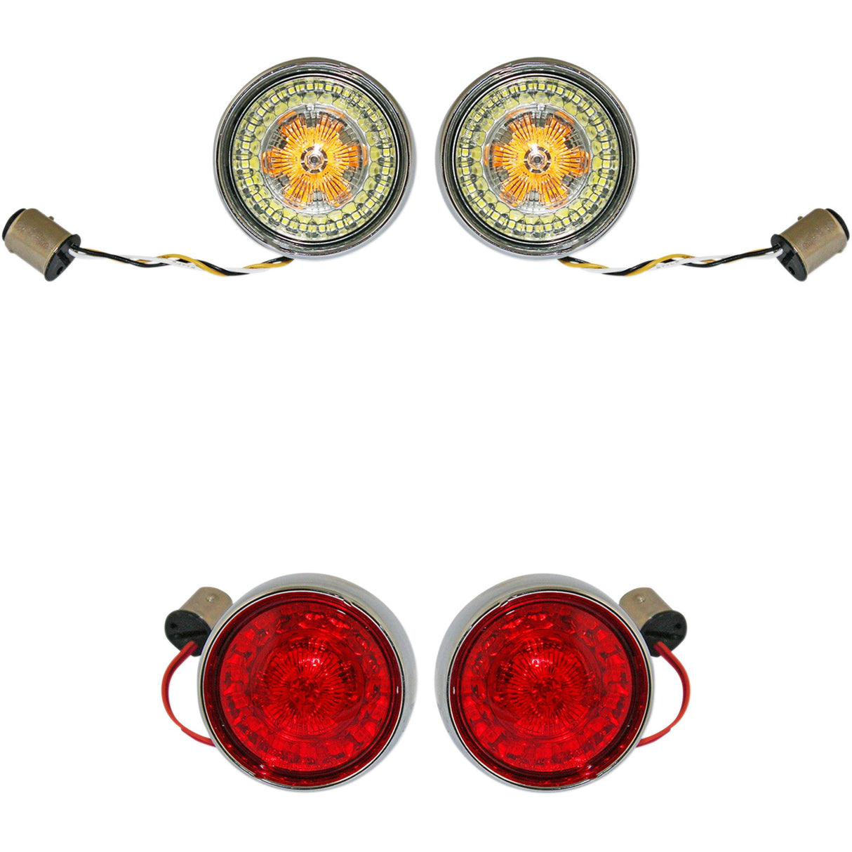 Custom Dynamics Bullet Bezel Turn Signal Assembly - PB-BCM-BB-C For Harley Motorcycles 2011-2024