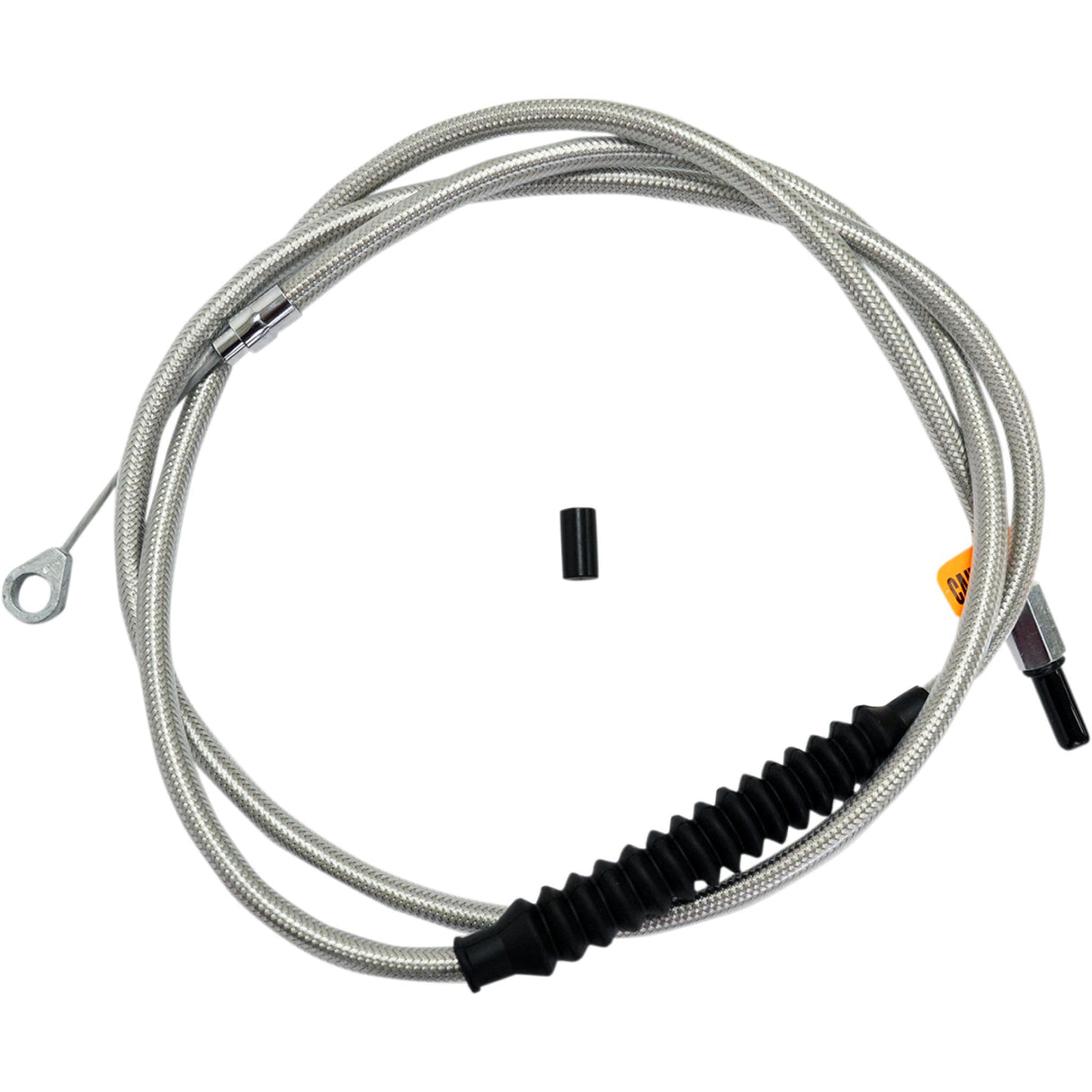 LA CHOPPERS 0652-1633 LA-8010C19 Stainless Steel Braided Clutch Cable - 18" - 20" Ape Hanger Handlebars - Stainless Steel