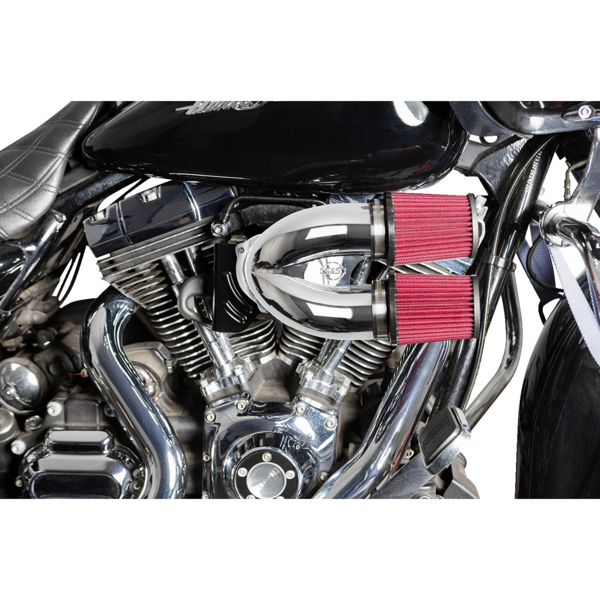S&s Cycle Tuned Induction Two-In-One Air Cleaner - 170-0636A For Harley Motorcycles 2008-2017