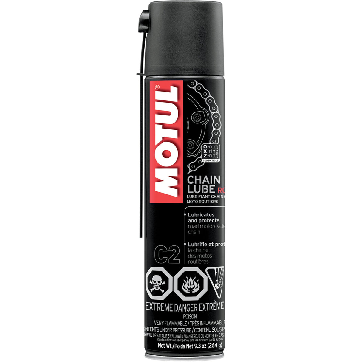 MOTUL 3605-0039 111819 C2 Chain Lube Road Chain Lube - 9.3 oz. net wt. - Aerosol