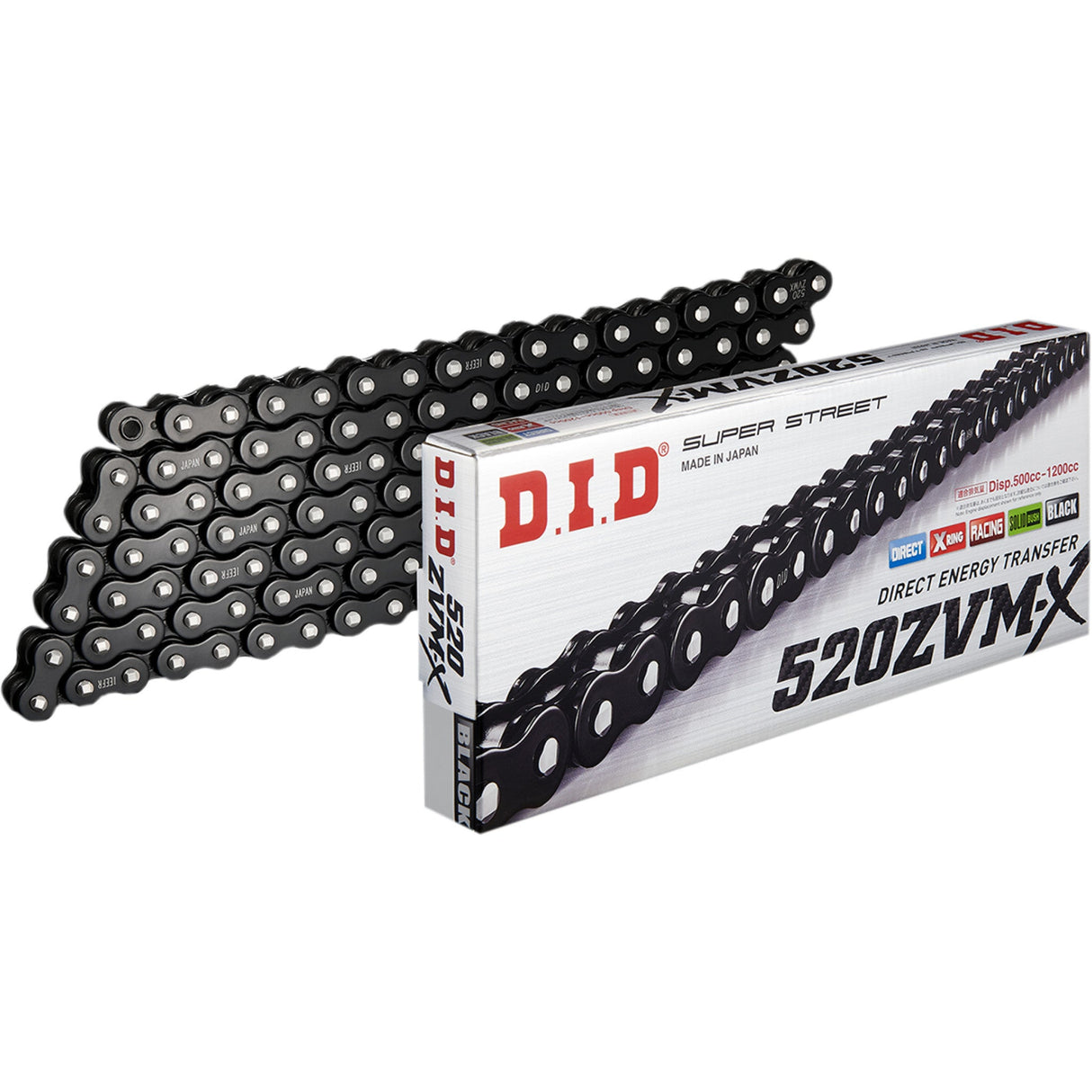 DID 1223-1564 520ZVMXB120Z 520 ZVM-X Raven Edition Drive Chain 520 ZVM-X - Drive Chain - 120 Link - Black