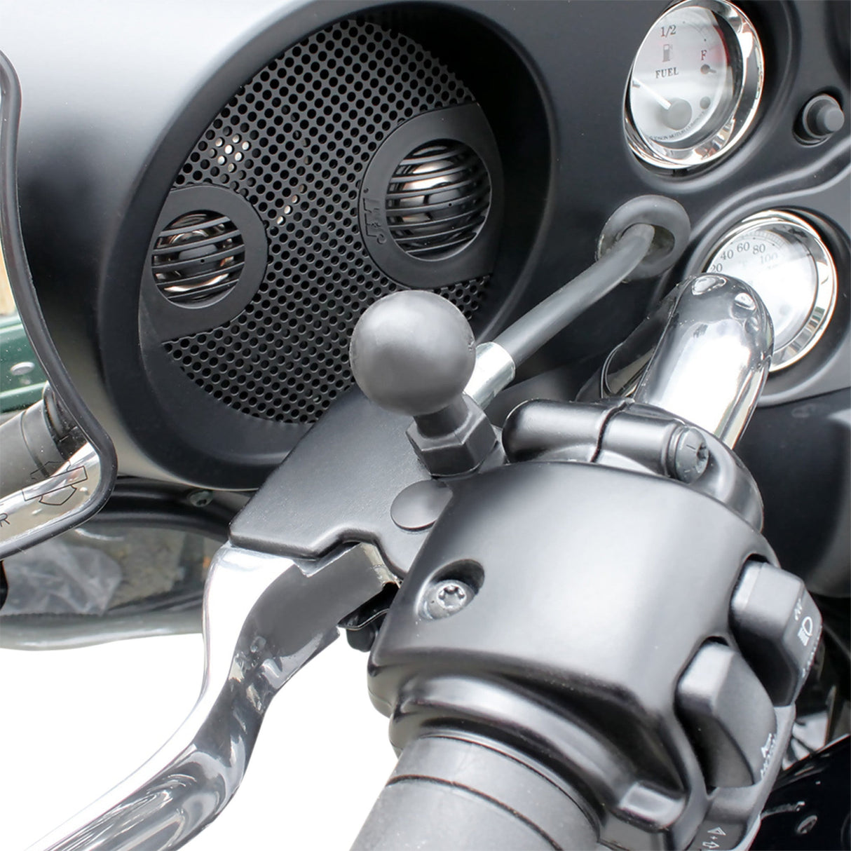 RAM MOUNTS 0603-0501 RAP-B-379-HA1U Universal Ball Mount Ball Mount - Mirror Post Base - Harley Davidson