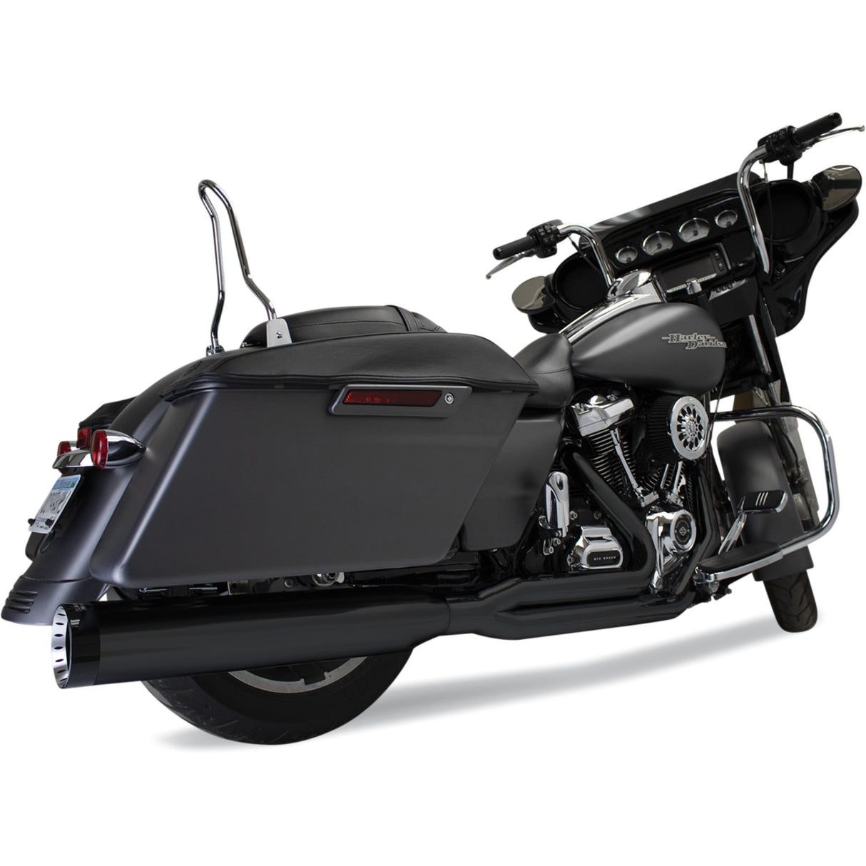Khrome Werks Outlaw-SR 2-Into-1 Exhaust System - 201775-SR For Harley Touring 2017-2026