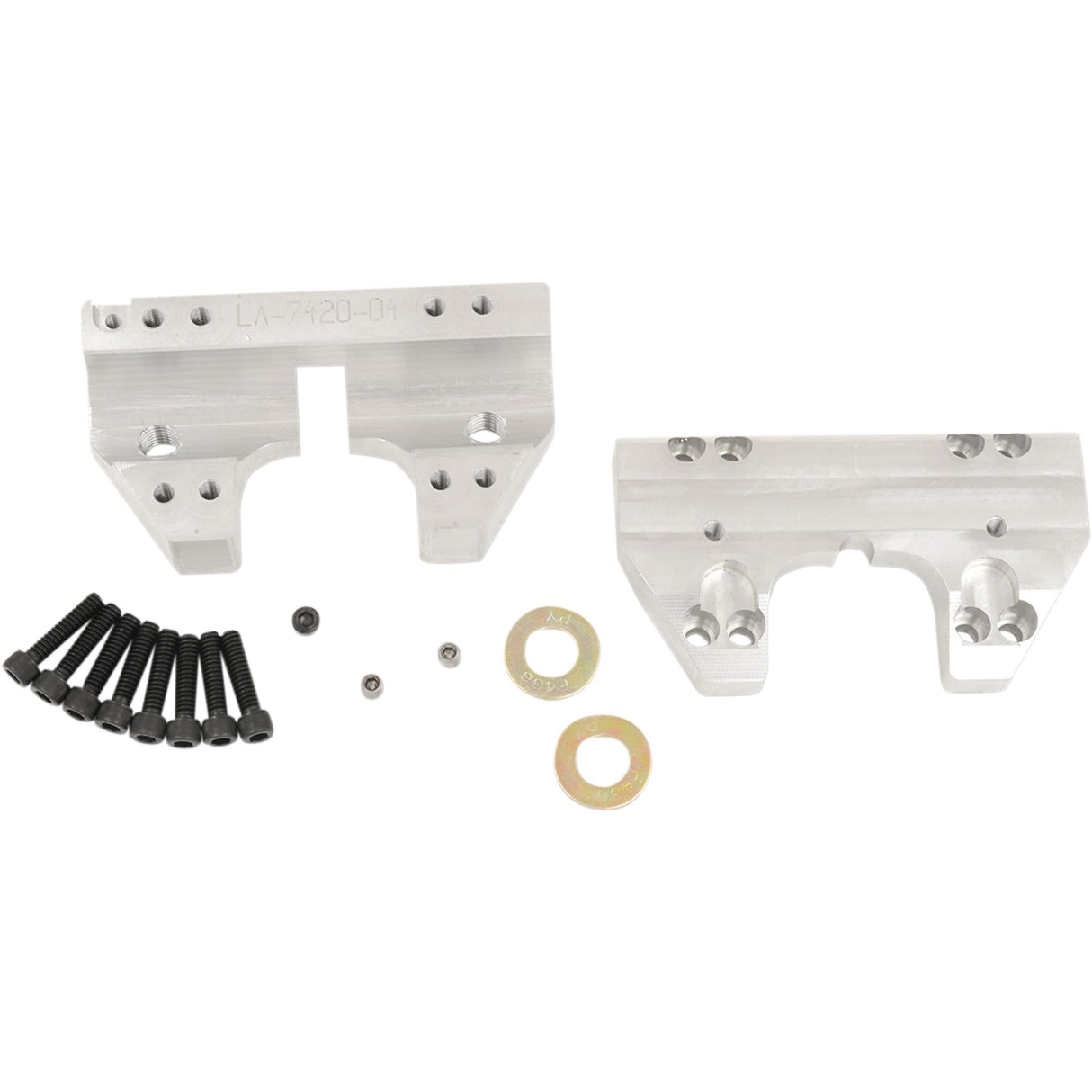 LA CHOPPERS 0602-0781 LA-7420-04 Handlebar Clamp Set - Riser Clamp - 1-1/4"