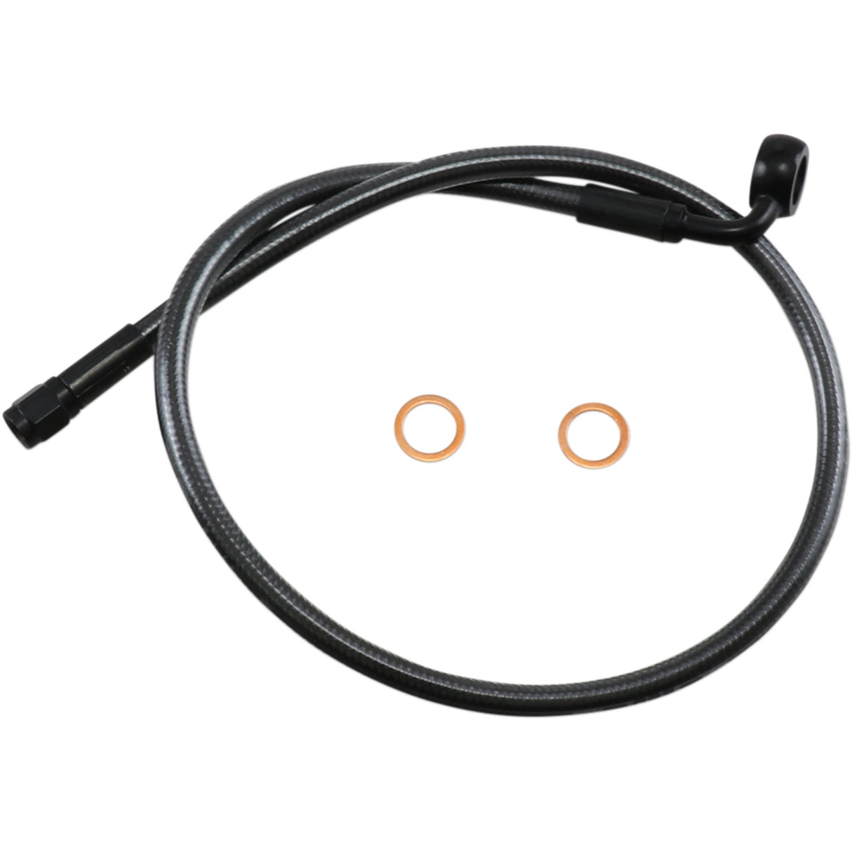 MAGNUM SHIELDING 1741-5511 AS478026 Alternative Length Designer Series ABS-Specific Upper Brake Line Kit - 12mm-90° - 26" - Black Pearl