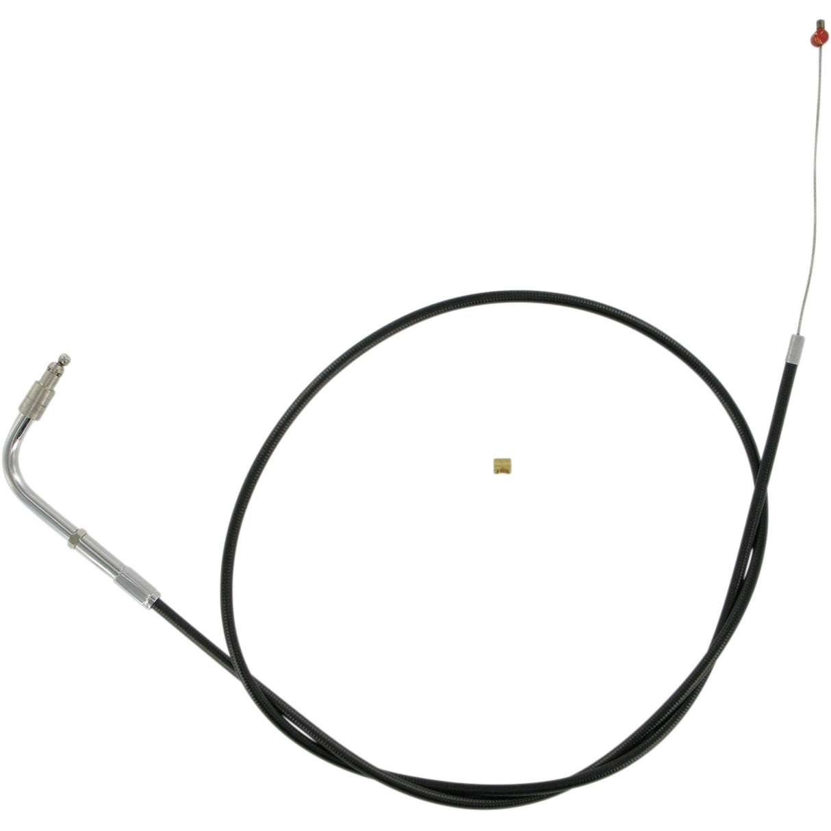 Barnett Black Vinyl Throttle Idle Cable +6" Size 49-1/2" Length - 101-30-30020-06 For Harley Touring 1996-2001