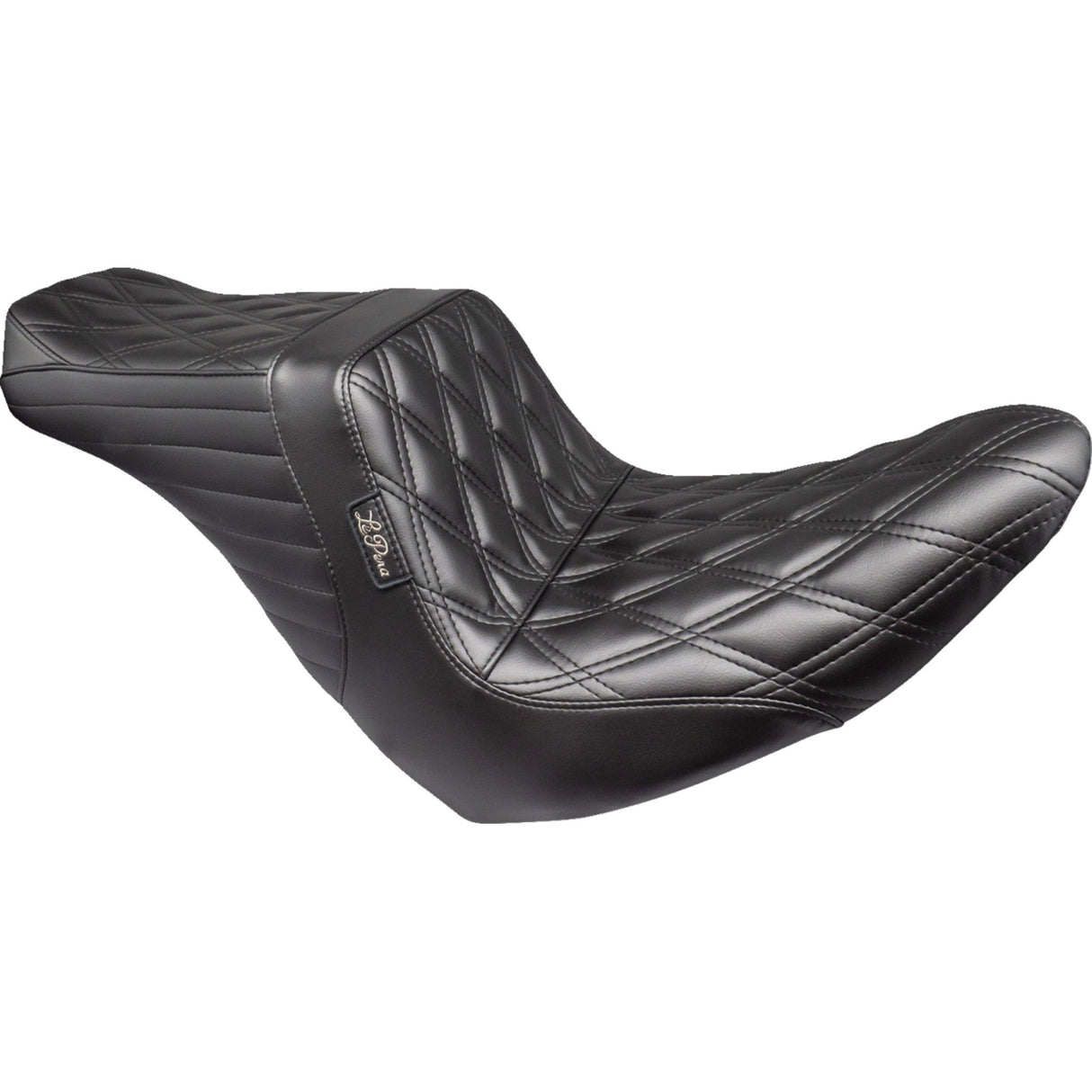 LePera Tailwhip Up Front Seat Double Diamond Black - LYRU-580DD For Harley Softail 2018-2024