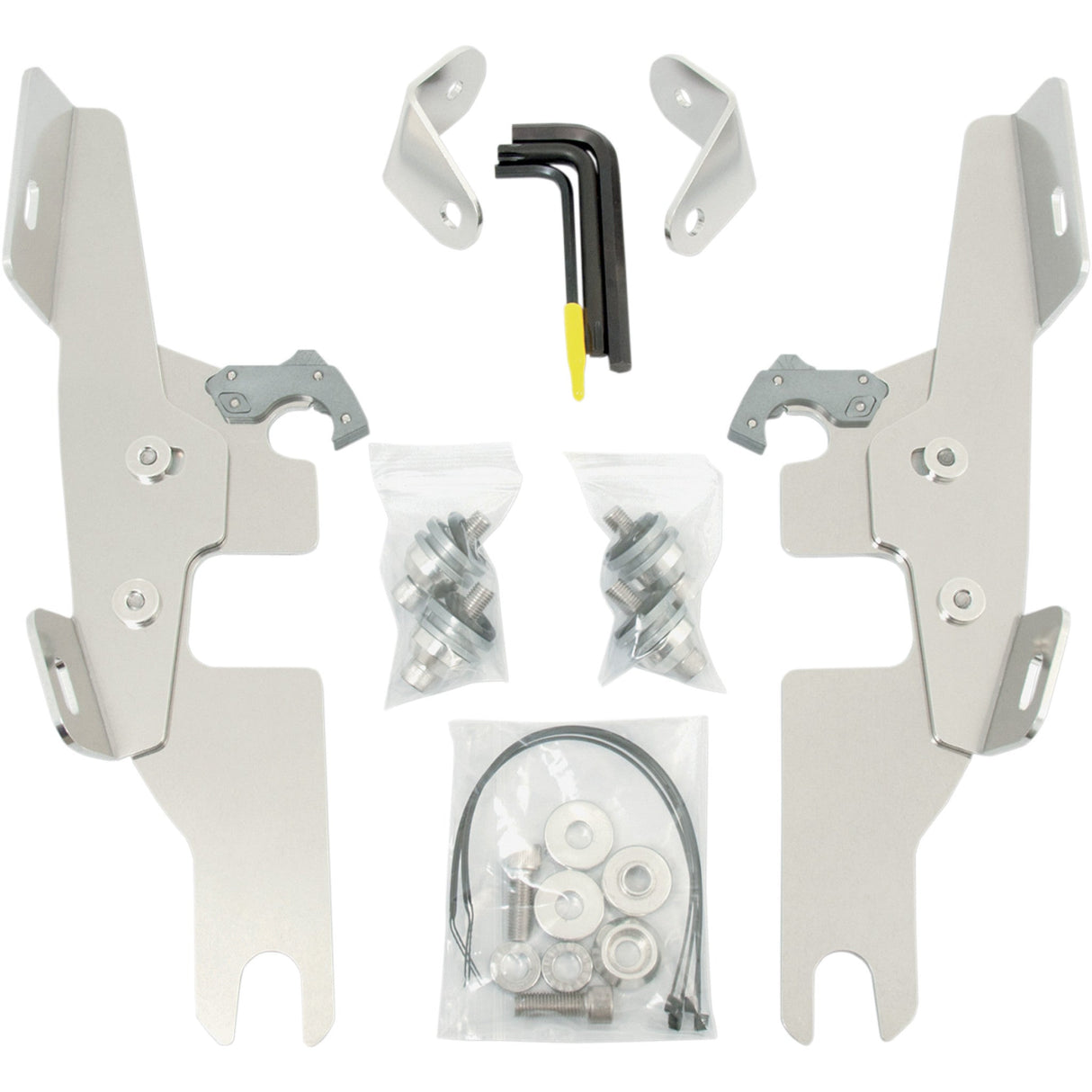 MEMPHIS SHADES 2320-0113 MEK1983 Batwing Fairing Trigger-Lock Mounting Kit - Polished - Switchback
