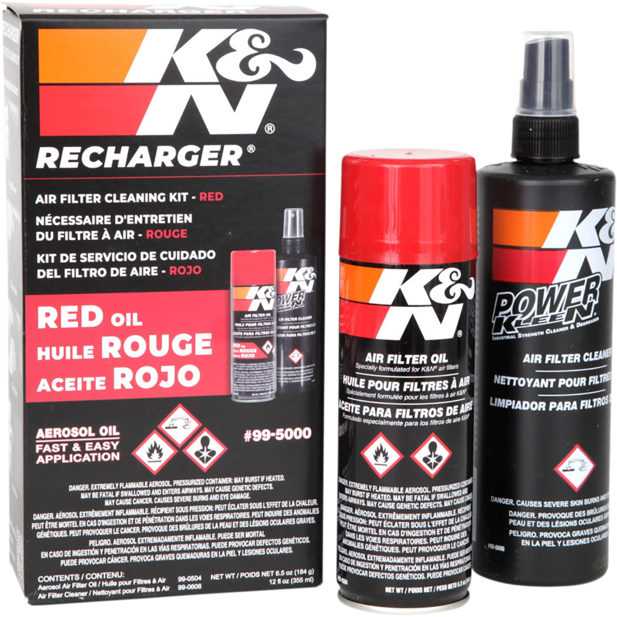 K & N 99-5000 99-5000 Recharger Filter Care Service Air Filter Care Kit - Aerosol