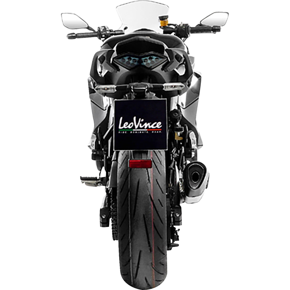 LEOVINCE 1811-4747 15602U LV-14 R Slip-On Muffler stainless steel - ninja 1000 sx