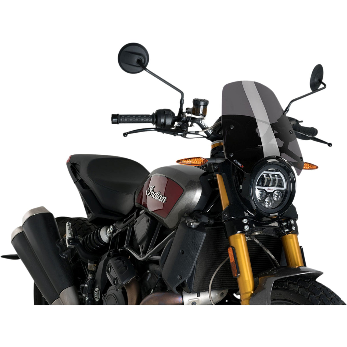 Puig Hi-Tech Parts New Generation Windshield - 3834F For Indian FTR 2019-2020