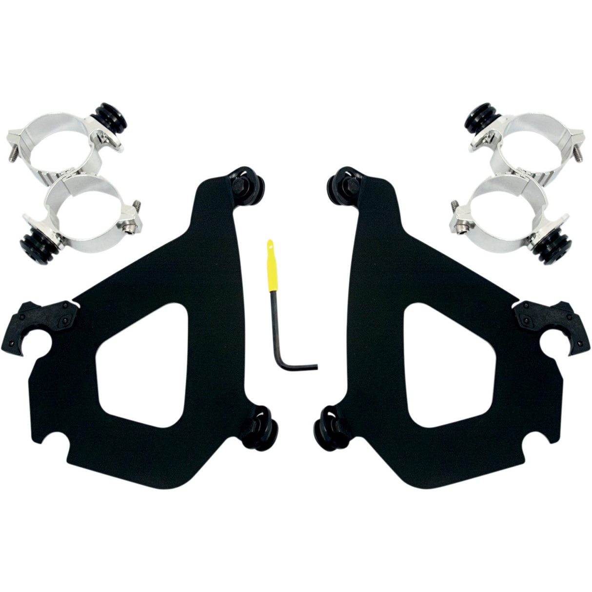 MEMPHIS SHADES 2320-0107 MEB1982 Bullet Fairing Trigger-Lock Hardware Kit - Bullet Mounting Kit - Black