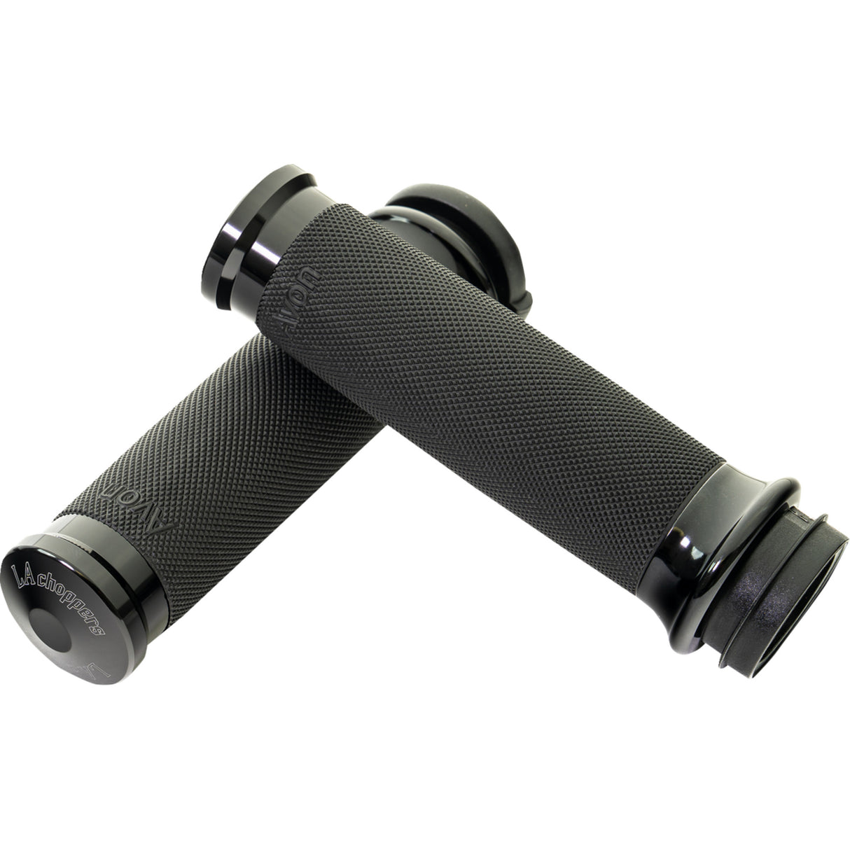 LA CHOPPERS 0630-3366 LA-7493-00B County Line Grips tbw - black