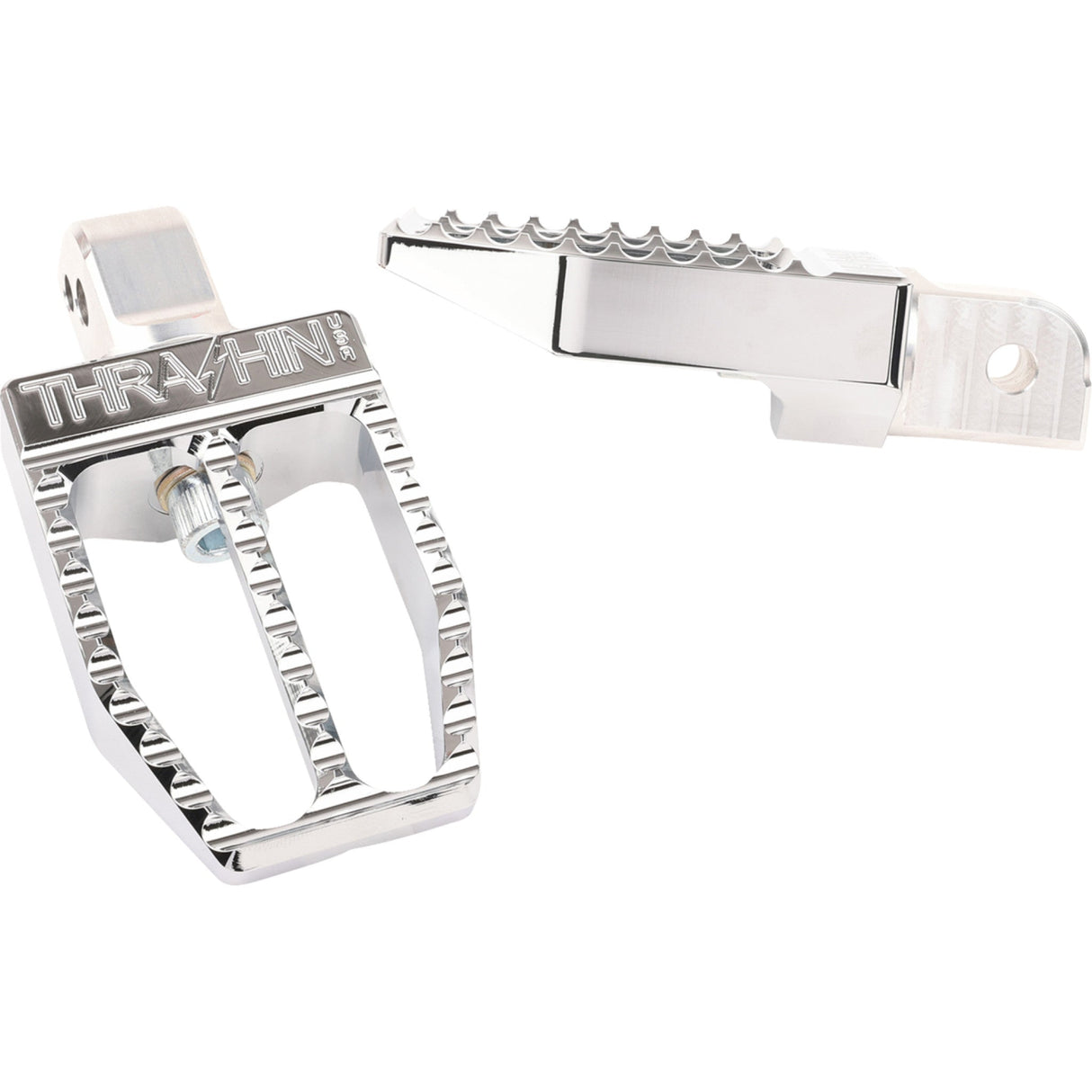 THRASHIN SUPPLY CO. 1620-2616 TSC-2019-3-SR Militant Footpegs - Rear - Chrome
