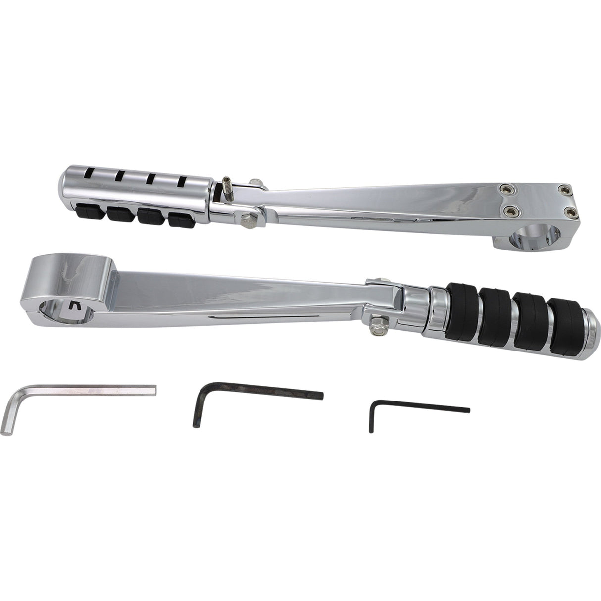 RIVCO PRODUCTS 1620-0807 HD003 Highway Pegs with Frame Mounts Adjustable Frame Mount Peg - Chrome - 1.25"