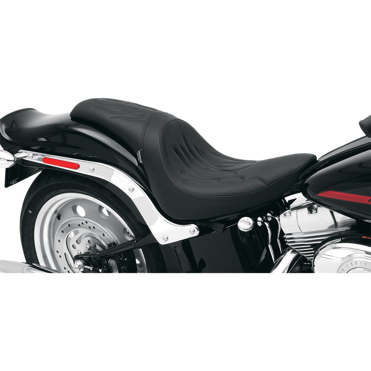 DRAG SPECIALTIES Predator Seat Black - FL/FX '06-'17