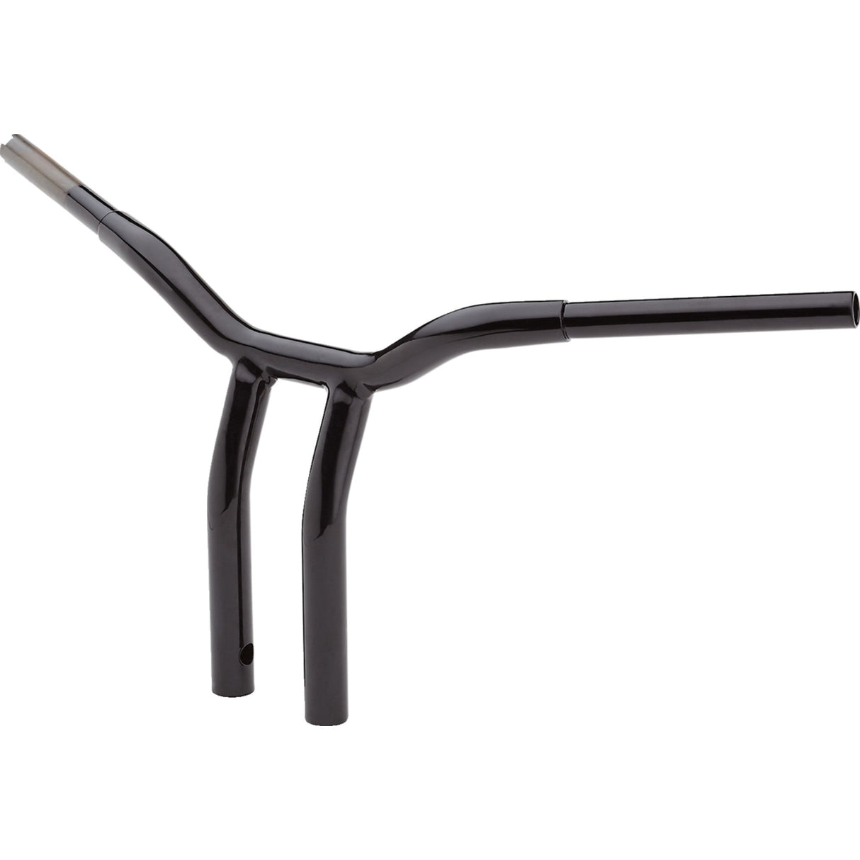 LA CHOPPERS 0601-4941 LA-7338-12B Kage Fighter Welded Bent-Riser Handlebar - One Piece - Bent - 12" - Black