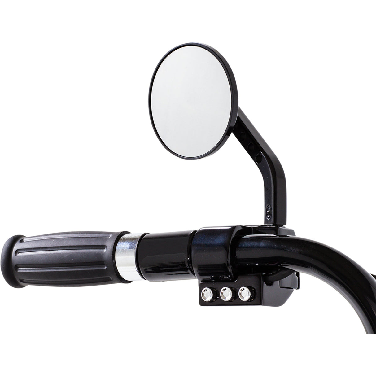 JOKER MACHINE 0640-0304 03-018L ViewTech 7 Billet Mirror Mirror - ViewTech 7 - Side View - Stock - Black - Left