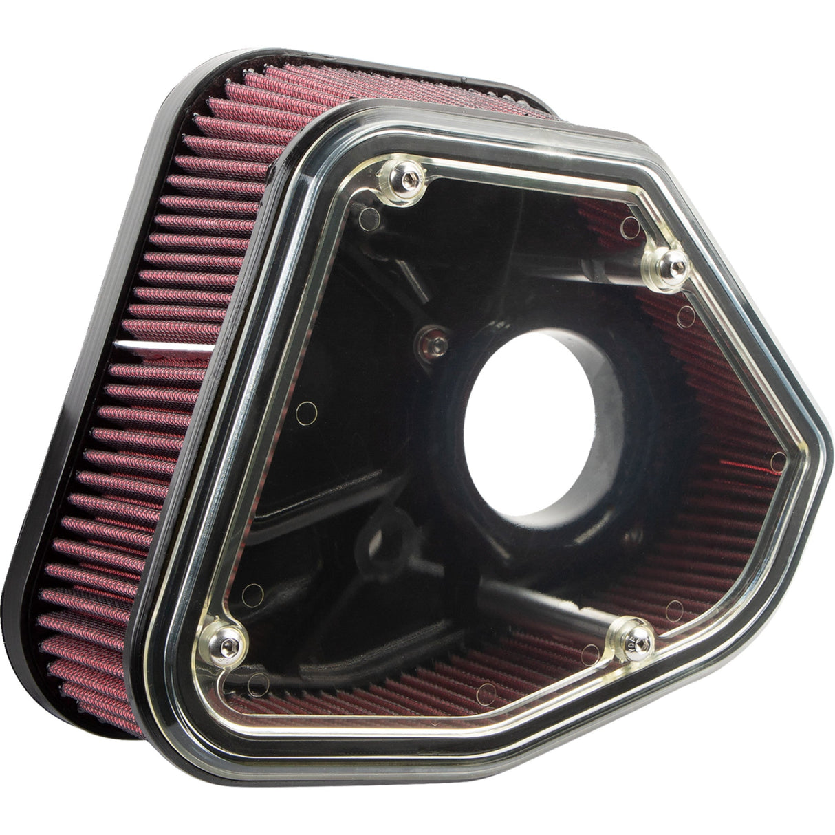 Alloy Art Boom Box 2.8" Height Version Air Cleaner - 2.8M8BP For Harley Motorcycles 2017-2023