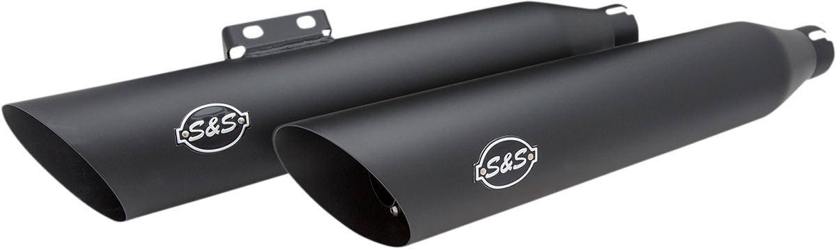 Slash Cut Mufflers - 50 State - Black - 1801-1474